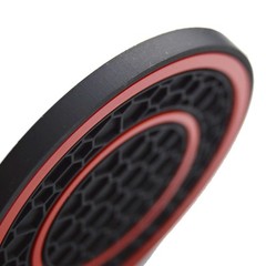 4X Car Cup Holder Coaster Non-Slip Anti-dust Embedded in 2.77 inches, Red