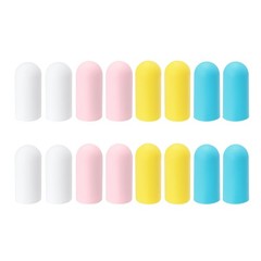 Silicone Travel Bottle Covers 16Pcs, 4 Colors, Diameter 1.08&Prime;