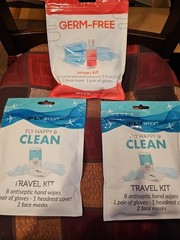 *3 PACKS* iFLY Smart Travel Kit x2and Germ Free kit x1
