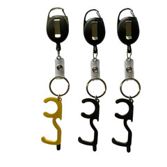 Get 3 Touchless Door Openers $7.99 Multi purpose Stylus Pen Retractable Keychain