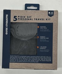 Guise Etiquette 5 Piece Personal Face & Mustache Groom Kit Steel