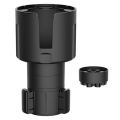 Swigzy Car Cup Holder Expander (Long Base) Holds 18-40 oz Base), Black