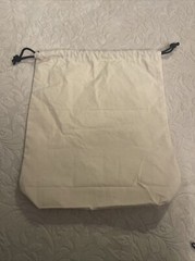 Brighton Canvas Drawstring Travel Laundry Bag WASH ME With Red Hearts 14” x 16”