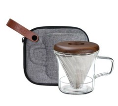 Eilong Minimal Travel Coffee Dripper Mug Set Color:Dark. Taiwan Directly Shipped