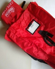 KiddiGo Stroller Gate Check Bag/Backpack Red 18&Prime; x 18&Prime; x 33&Prime;