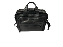 TUMI At A Glance Organizer Brief Case Leather 12.25&Prime; x 16&Prime; x 5&Prime;
