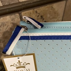 Royal Standard Neoprene Double Costemic Bag-Sky Blue 9x7x3.5