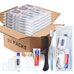 50 Sets Personal Hygiene Kit Basic Toiletry Kits Homeless Supplies | Bulk for