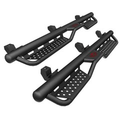 Powder Coated Running Boards Side Steps For 2018-2025 Jeep Wrangler JL 4 Door