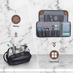 Toiletry Bag for Men, Travel Essentials Travel Toiletry Bag, Water-Resistant Com