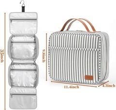 Portable Travel Organizer with 4 Compartments and Waterproof Features for Adults