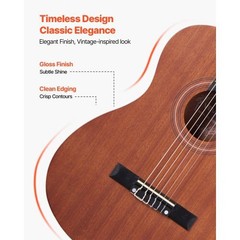 Classical Guitar, 36 Inch, Wood Classical Guitar Starter Kit for Beginners, with