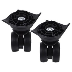 2Pcs Upgraded Luggage Suitcase Wheels Replacement Swivel Casters Smooth Rolling
