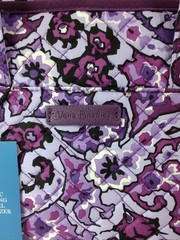 Vera Bradley ICONIC HANGING TRAVEL ORGANIZER in LILAC PAISLEY Purple Luggage NWT