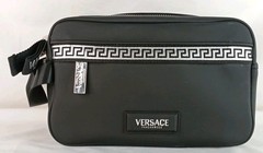 Pre-Owned Versace Fragrances Toiletry Bag Black *SELLING AS IS*