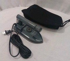 Samsonite 6256 Dual Voltage Steam Iron- Charcoal Gray with Vintage With Trav Bag