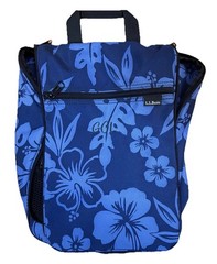 L.L. Bean Blue Floral Hanging Toiletry Organizer Travel Bag – Monogram GCL