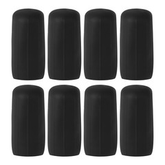 8Pcs Travel Bottle Cover Silicone Toiletry Sleeves Black