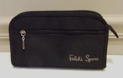 Falchi Sport ( Carlos Falchi ) , Black Canvas Accessory Clutch Case