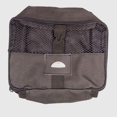 Black Samsonite Travel Toiletry Bag Cosmetic Make-up Pouch Mesh, Zippered
