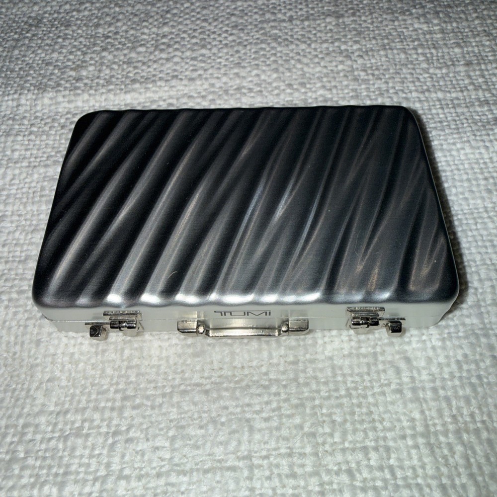 Tumi Aluminum Mini Attache Card Case – Limited Edition 50th Anniversary Silver