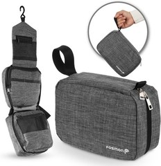 Hanging Travel Toiletry Bag, Compact Travel Organizer | Water-resistant nylon…