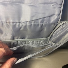 Thirty-One Hanging Traveler Case In Gray And White