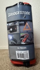 Bridgestone Auto Safety Emergency Kit with Tire Inflator, 50 Pieces