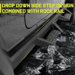 Curve Design Running Boards for Vehicle 2020-2026 Jeep Gladiator Jt 4 Door