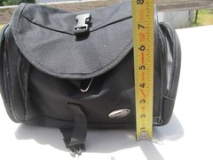American Tourister Toiletry Bag Small Black Hanging Travel Luggage Zipper