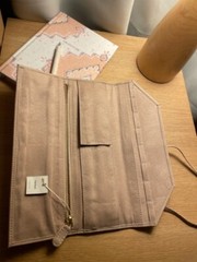 Minted – Blush colored Leather Jewelry Travel Roll. New with tags