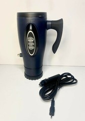 16oz. Sunforce 12 Volt Thermo Heated Travel Mug- 3 Temp. Settings- Spill Proof