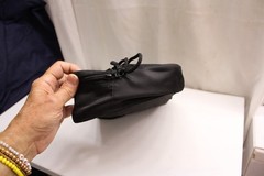 black travel toiletry or electronics organizer bag hanging strap 10X7X4inches