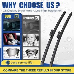 Wipers Factory Replacement for MBZ W207 W212 E350 E400 E550 E63 AMG W204 Class C