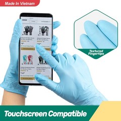 Kebada Nitrile Gloves D1, Disposable for Medium, Blue (100 Ct)