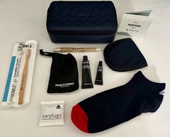 NEW Missoni for Delta One Amenity Kit Chevron Case Socks, Eye Mask & Toiletries