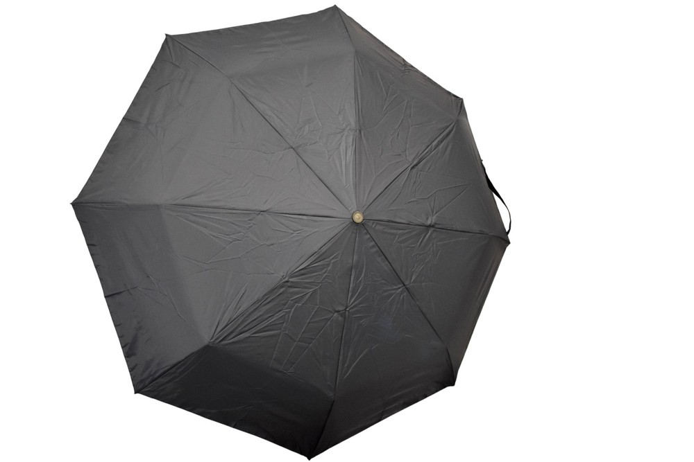 Clarks Compact Travel Umbrella Navy Blue Auto Open Folding Portable Rain Marine