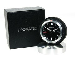 MOVADO MUSEUM DIAL SLEEK AND VERSATILE TRAVEL ALARM CLOCK RBL000218M