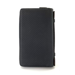 Dunhill Chassis Double Zip Organizer Travel Case,Black, L2J214A, Pre-loved