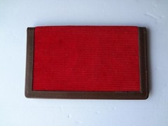 Vintage Retro Style Leather Top Grain Cowhide Hickok Wallet Pockets Velvet cover