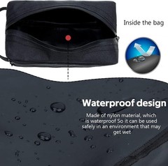 Travel Toiletry Bag Water-Resistant Shaving Bag with Divider Handle