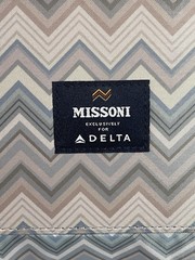 MISSONI Exclusive For DELTA Textured Limited Edition Navy Travel Zip Pouch
