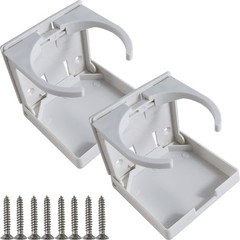 TIHOOD 2PCS Adjustable Folding Drink Holder/Adjustable Cup Holder for White