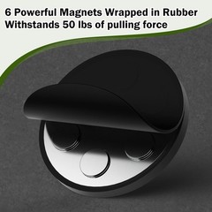 Magnetic Cup Holder, Durmmur SUS 304 Stainless Steel #1 Pack Black