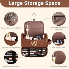 Personalized Leather Toiletry Bag Men, Gifts for Men, Custom Leather Mens S