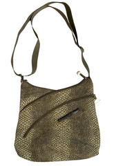Travelon Unisex Gray Reptile Print Crossbody Bag ©2013 Travel Multi Compartments