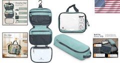 Stylish Toiletry Bag Bundle | Hanging Organizer, TSA Pouches