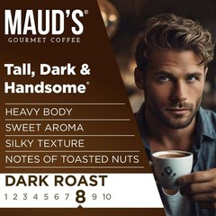 Maud&rsquo;s Dark Roast Coffee Pods, 100ct, Recyclable Single Serve Pods 100% Arabica