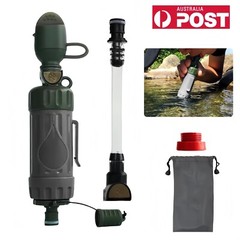 Mini Water Purifier Straw Portable Survival Emergency Camping Hiking Outdoor AU