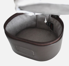 NEW TUMI Smooth Brown Zip Around SINGLE WATCH ROLL Case Travel Accessory